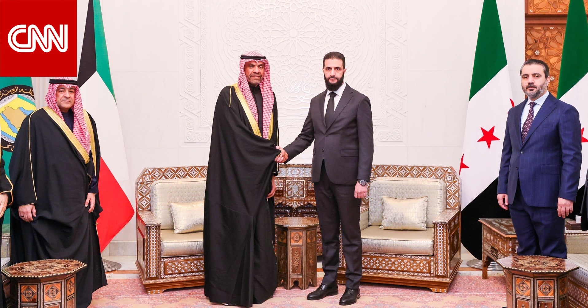 تعهد بدعم سوريا ورفض التدخل بشؤونها.. أول وفد خليجي يلتقي أحمد الشرع بعد سقوط بشار الأسد