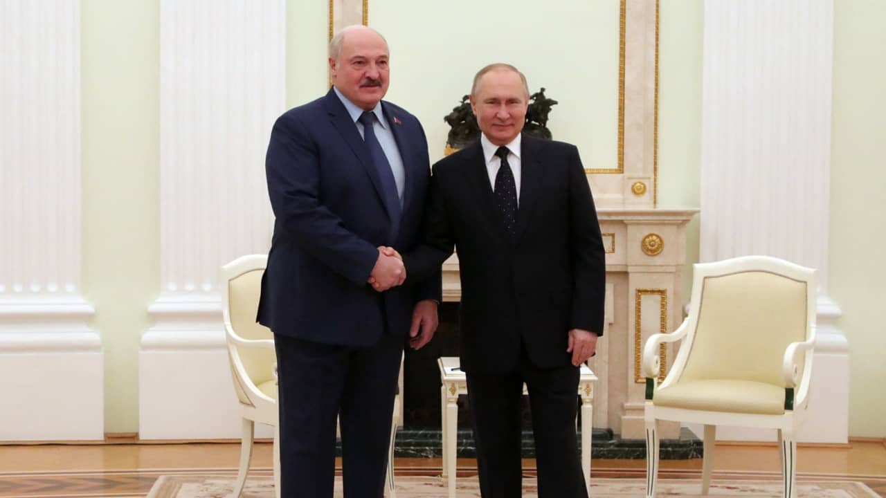 الرئيس الروسي فلاديمير بوتين يلتقي بنظيره البيلاروسي الكسندر لوكاشينكو في الكرملين