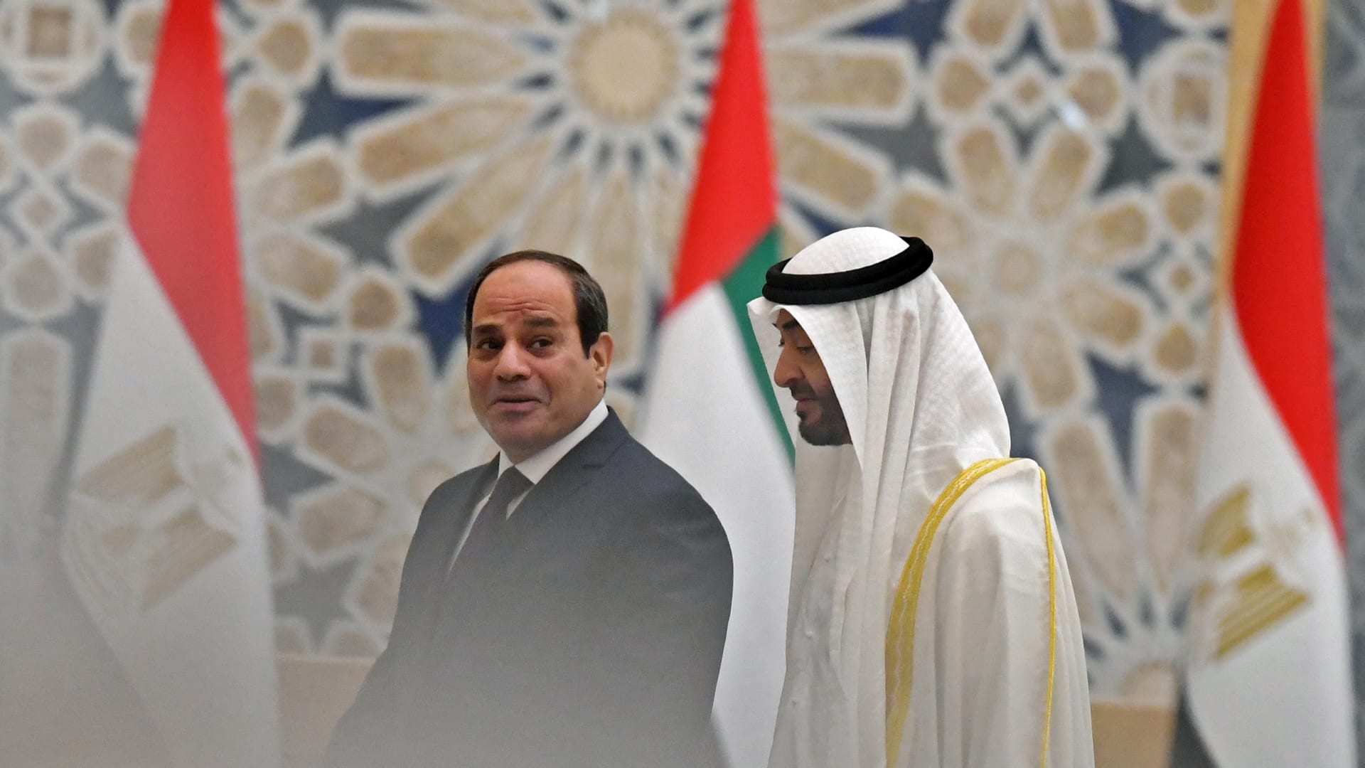الرئيس المصري عبدالفتاح السيسي والشيخ محمد بن زايد