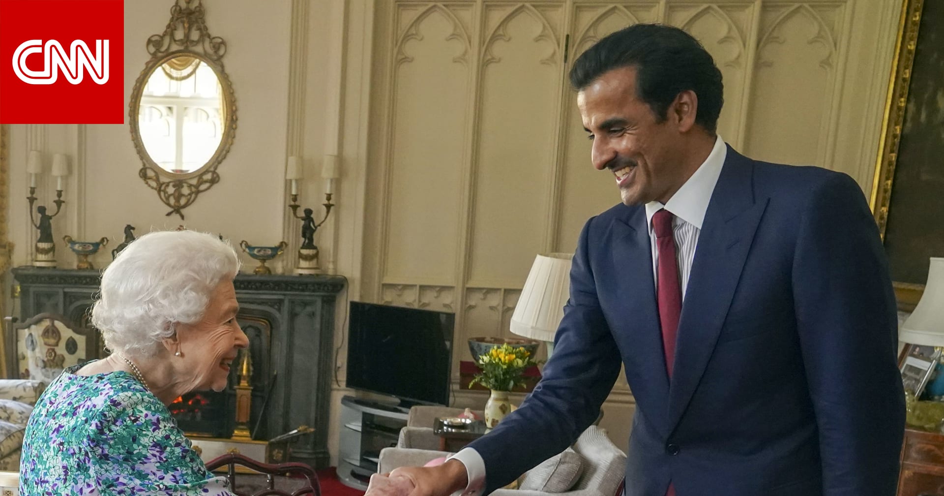 أمير قطر يغرد عن لقائه بملكة بريطانيا والأمير تشارلز وجونسون