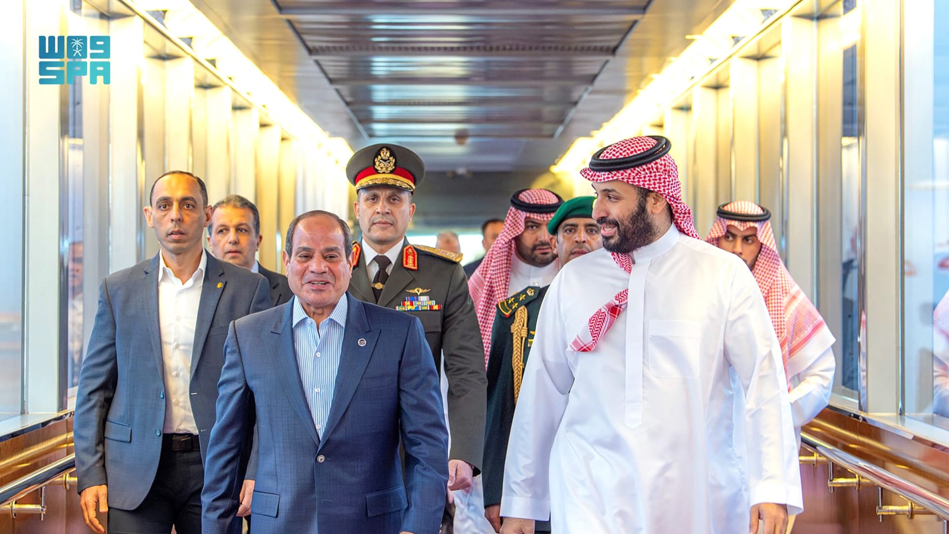 محمد بن سلمان والسيسي يبحثان التصعيد العسكري في الشرق الأوسط