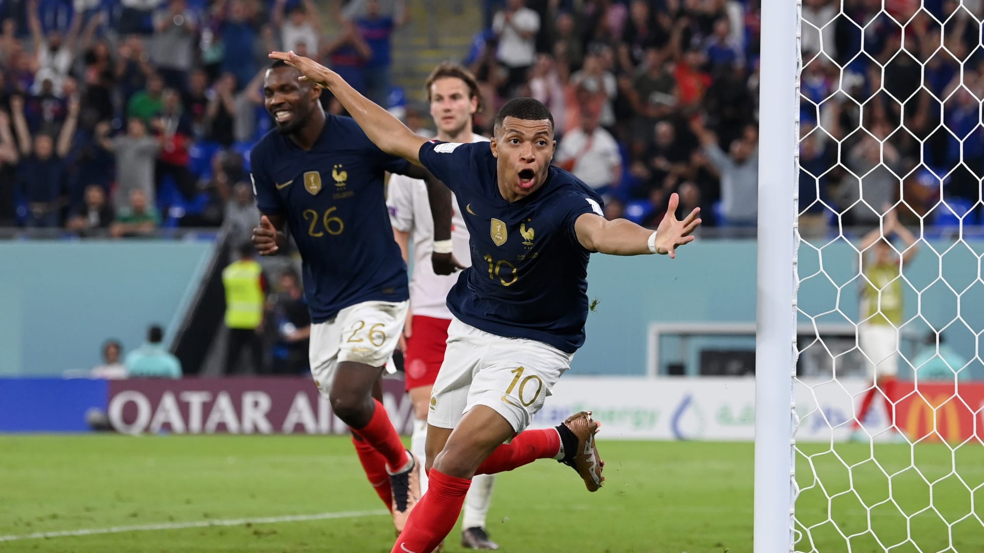 كأس العالم: كيليان مبابي يقود فرنسا لبلوغ دور الـ 16 بعد الفوز على الدنمارك