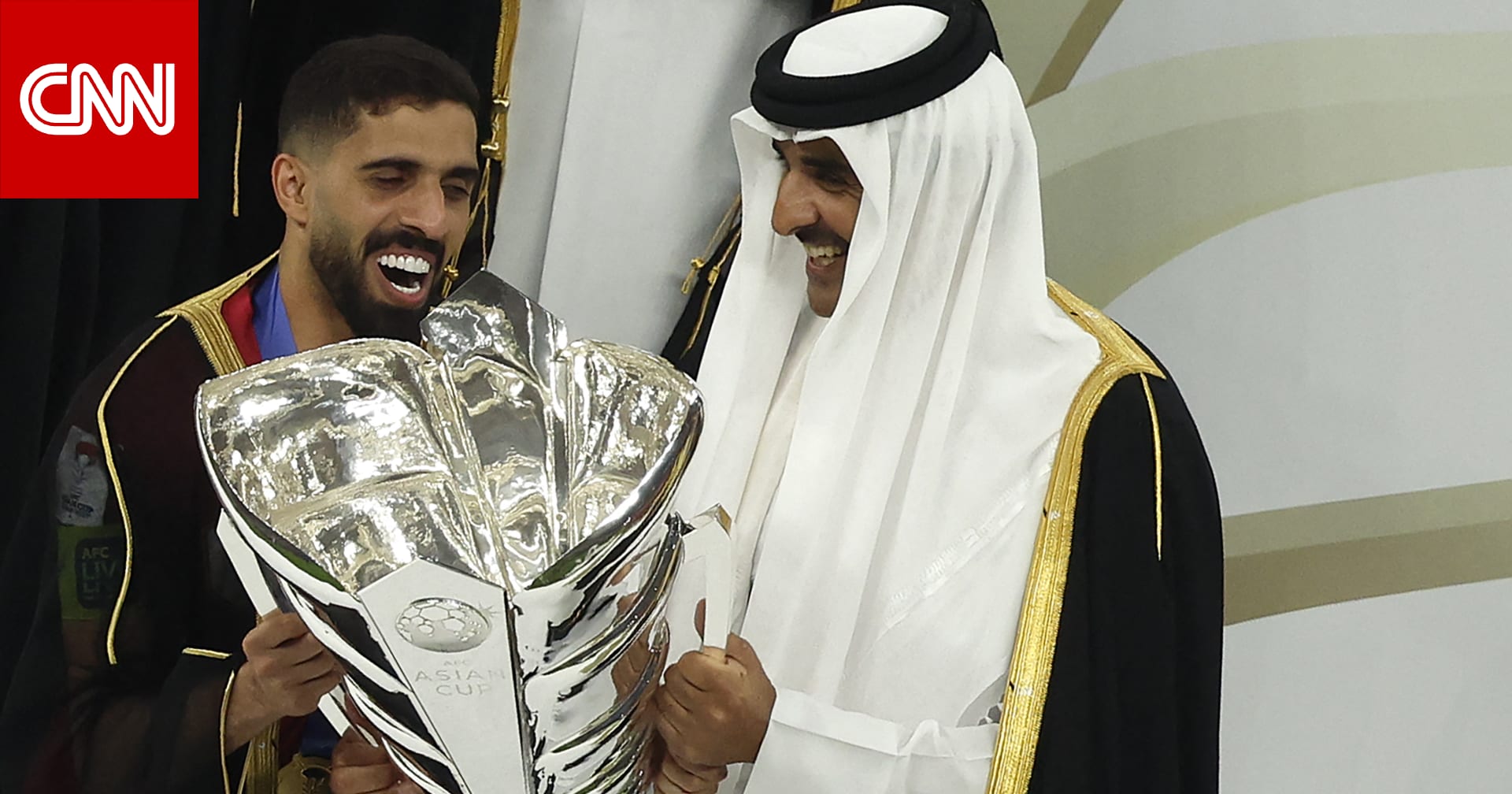 هكذا هنأ أمير قطر منتخب بلاده بعد الفوز بلقب كأس آسيا
