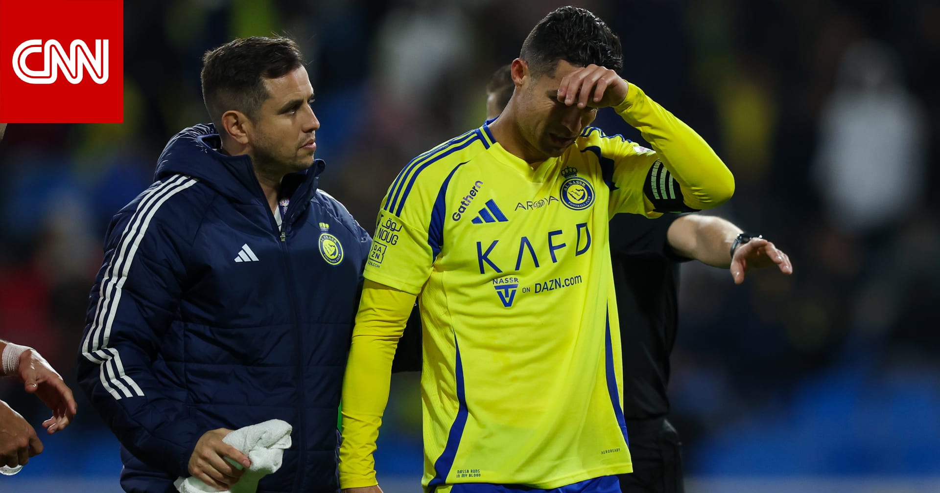 تداول فيديو لما فعله رونالدو بعد استبداله في مباراة النصر والخلود