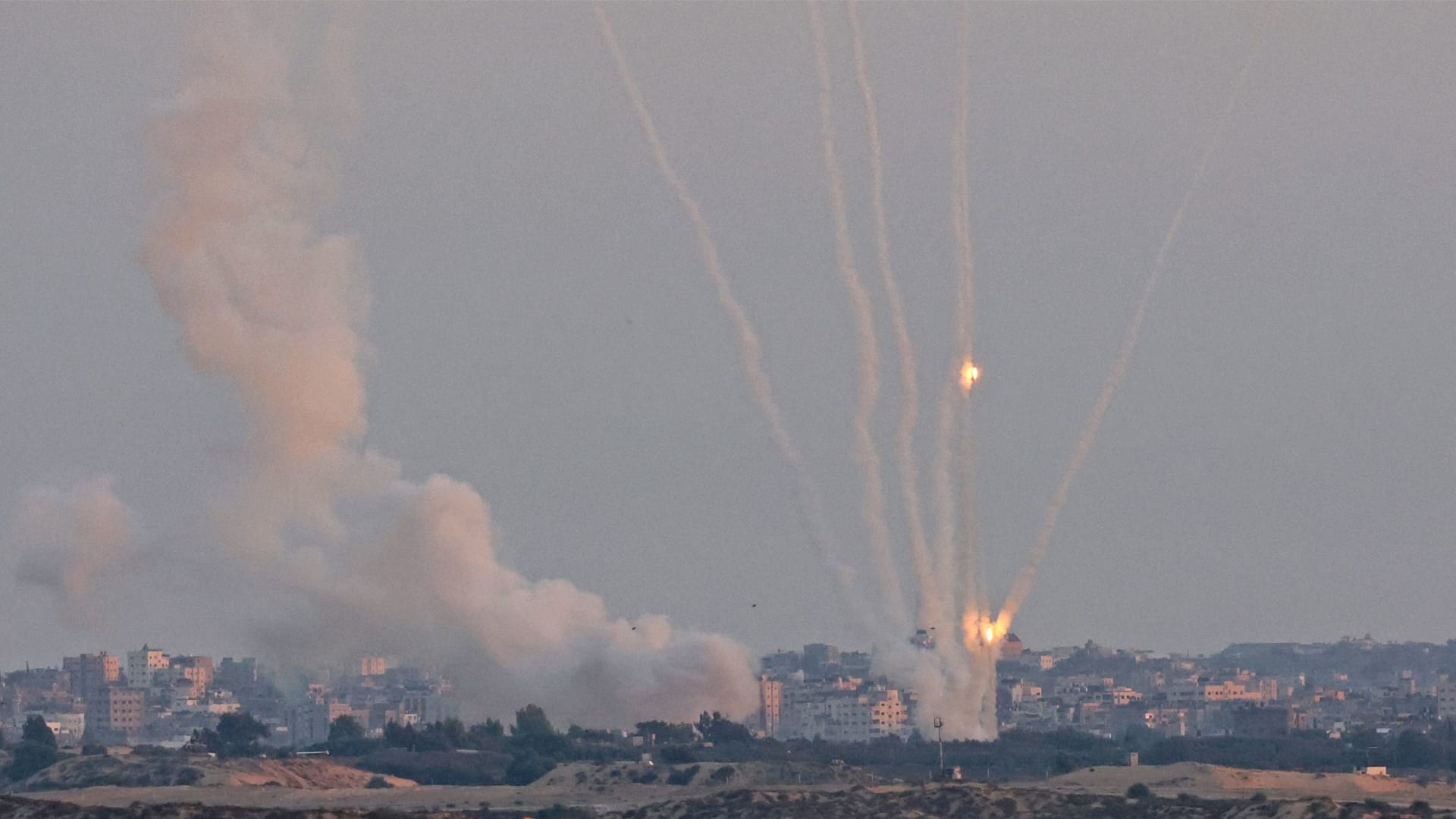 الجيش الإسرائيلي: 22 صاروخا أُطلقت من غزة