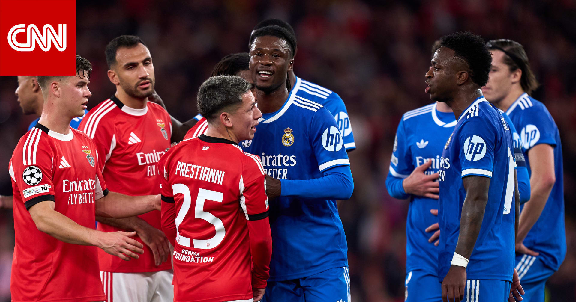 "نحارب العنصرية".. بيان من بنفيكا بشأن إيقاف بريستياني بعد مزاعم إساءته لفينيسيوس