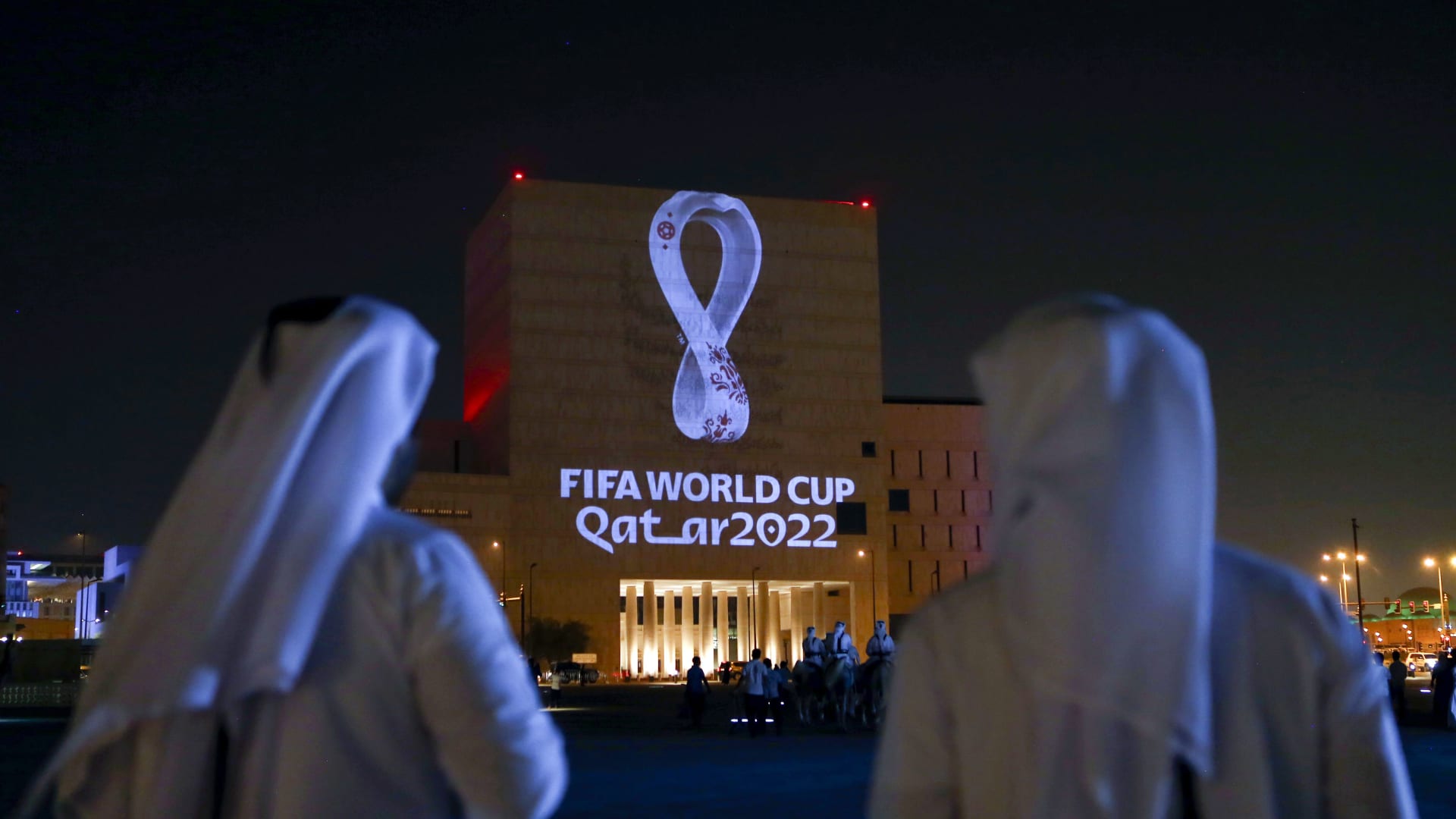 صورة أرشيفية لشعار كأس العالم في قطر 