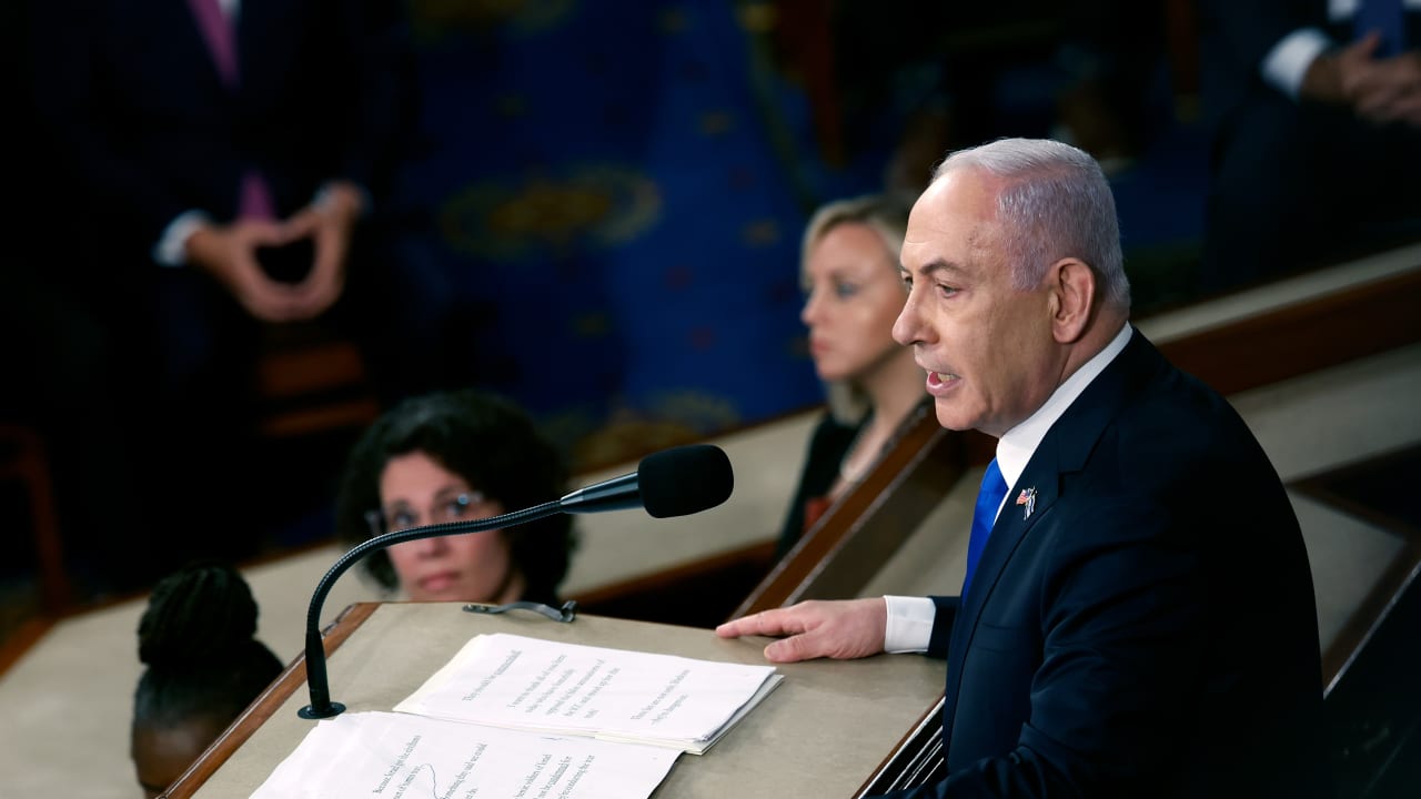 ماذا قال نتنياهو عن تصوره لغزة بعد الحرب خلال خطابه أمام الكونغرس؟