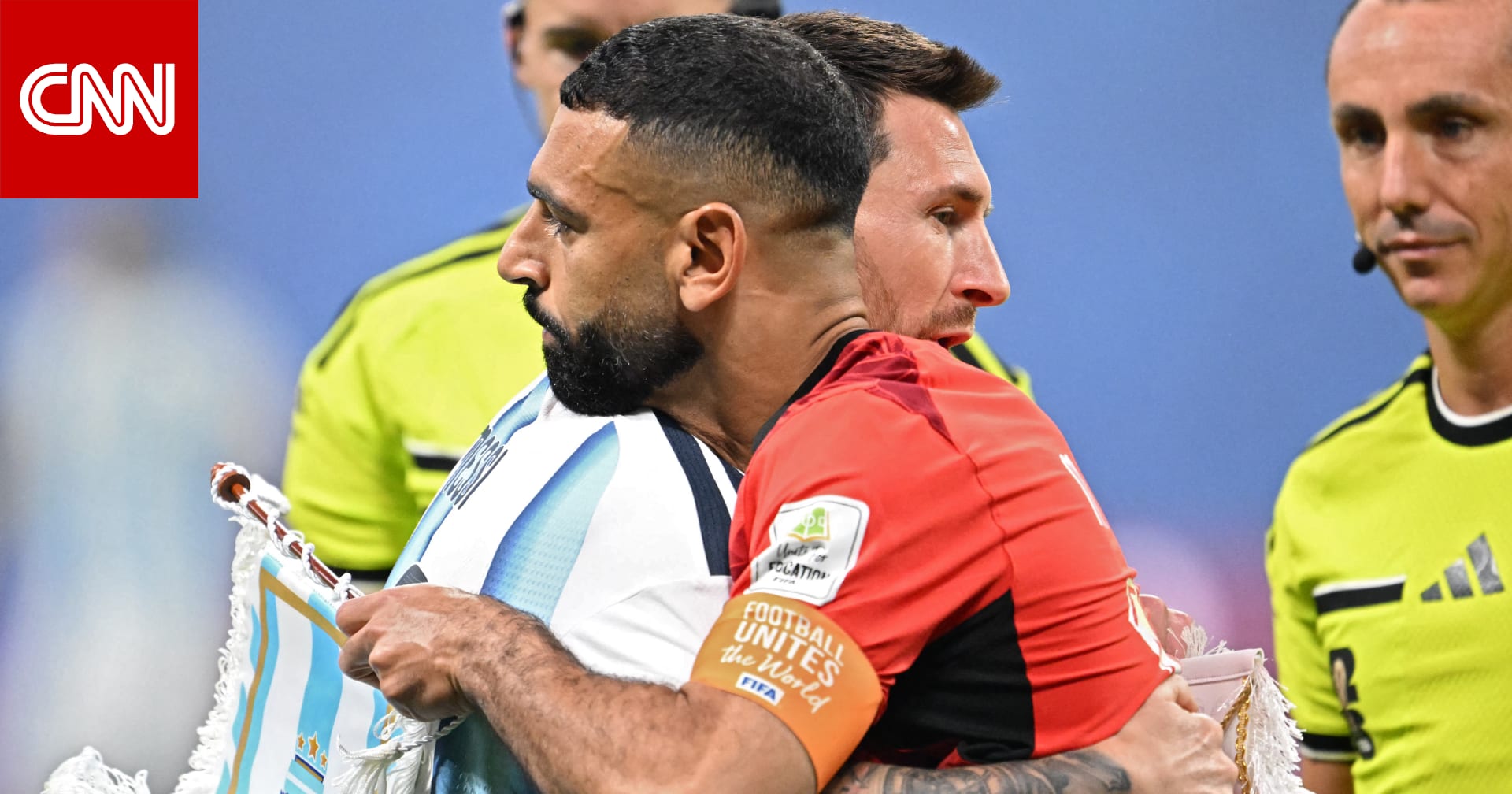 هذا ما فعله ميسي عند رؤيته لمحمد صلاح في مباراة مصر والأرجنتين