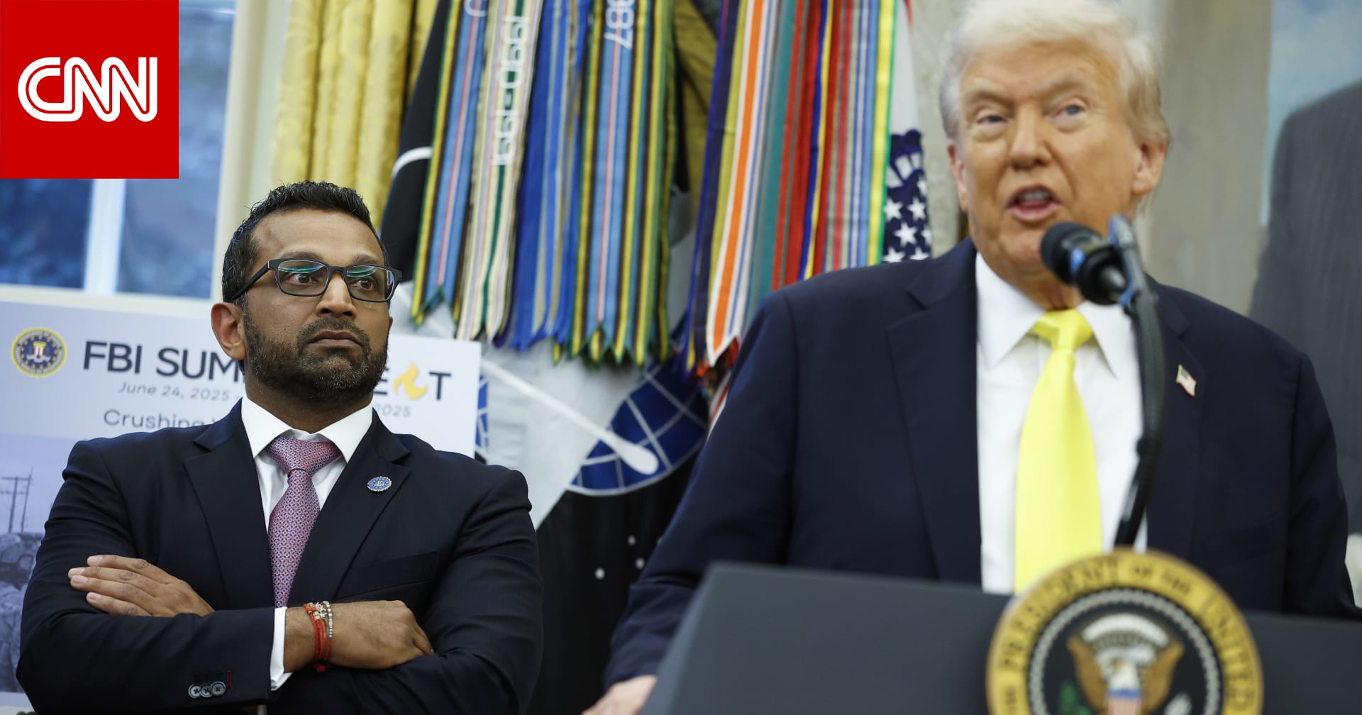 "لا يزال لديه ثقة به".. البيت الأبيض يوضح موقف ترامب من مدير "إف بي آي" كاش باتيل بعد مزاعم شرب الكحول 