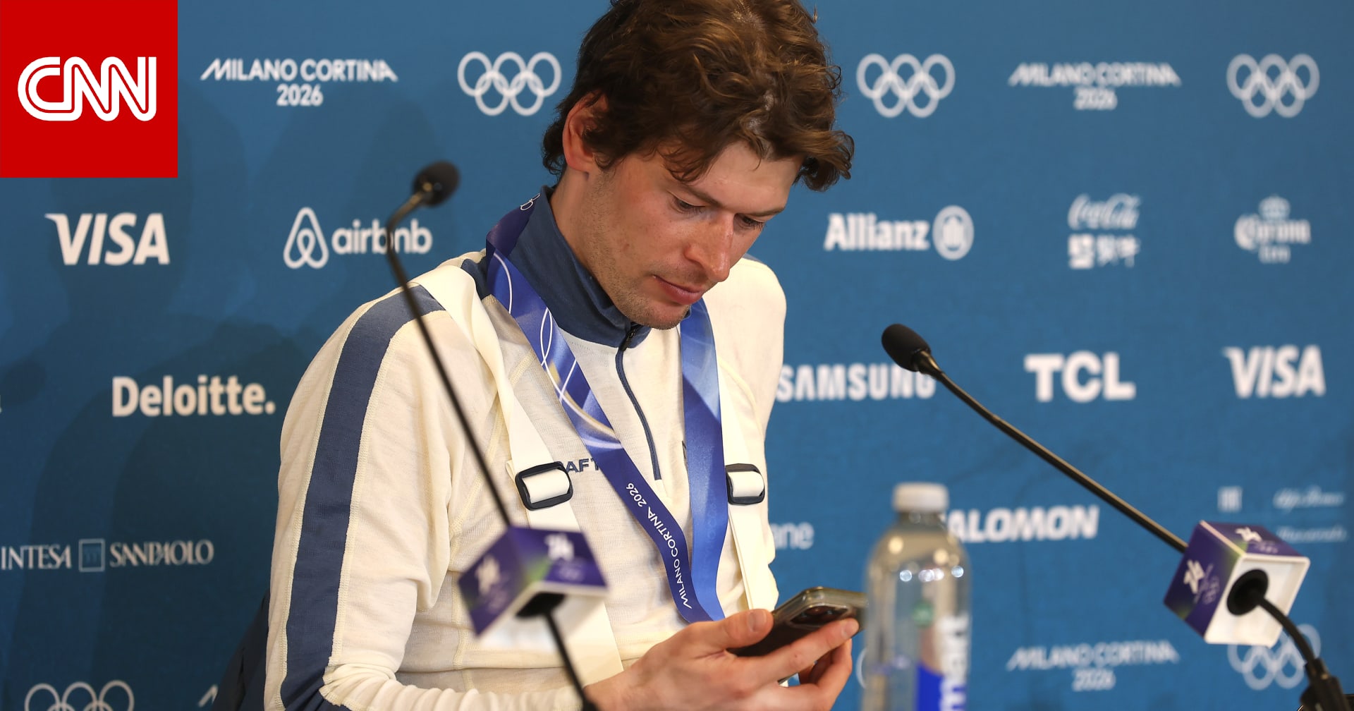 اعترف على الهواء.. بطل أولمبي يعترف بخيانة شريكته وإقامة علاقة خلال بث تلفزيوني