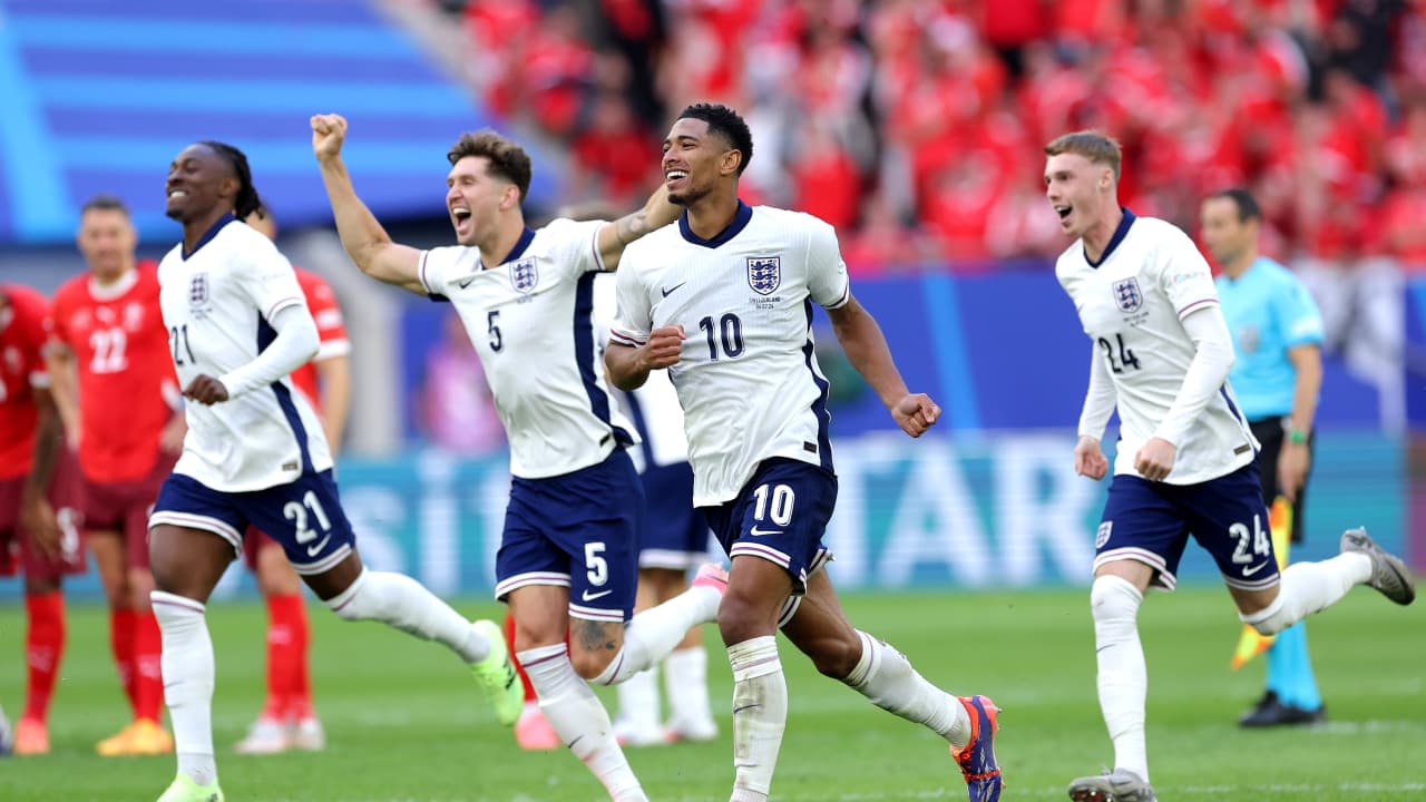 يورو 2024: إنجلترا ثالث الواصلين للنصف النهائي بعد تفوقها بركلات الترجيح على سويسرا