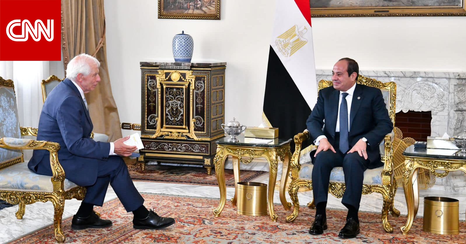 خلال استقباله بوريل.. السيسي يؤكد على مسؤولية المجتمع الدولي لإنهاء الحرب في غزة
