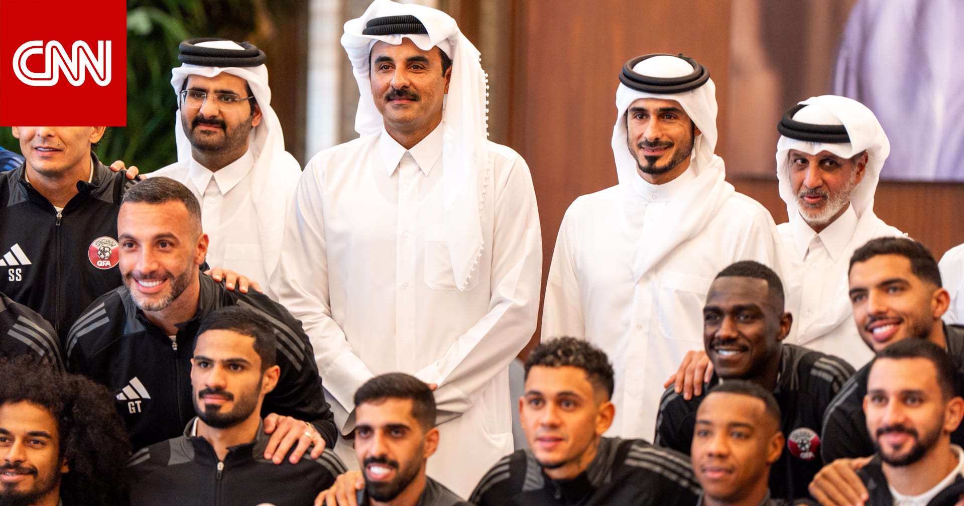استقبلهم بمناسبة التأهل إلى المونديال.. هذا ما طلبه أمير قطر من لاعبي "العنابي"