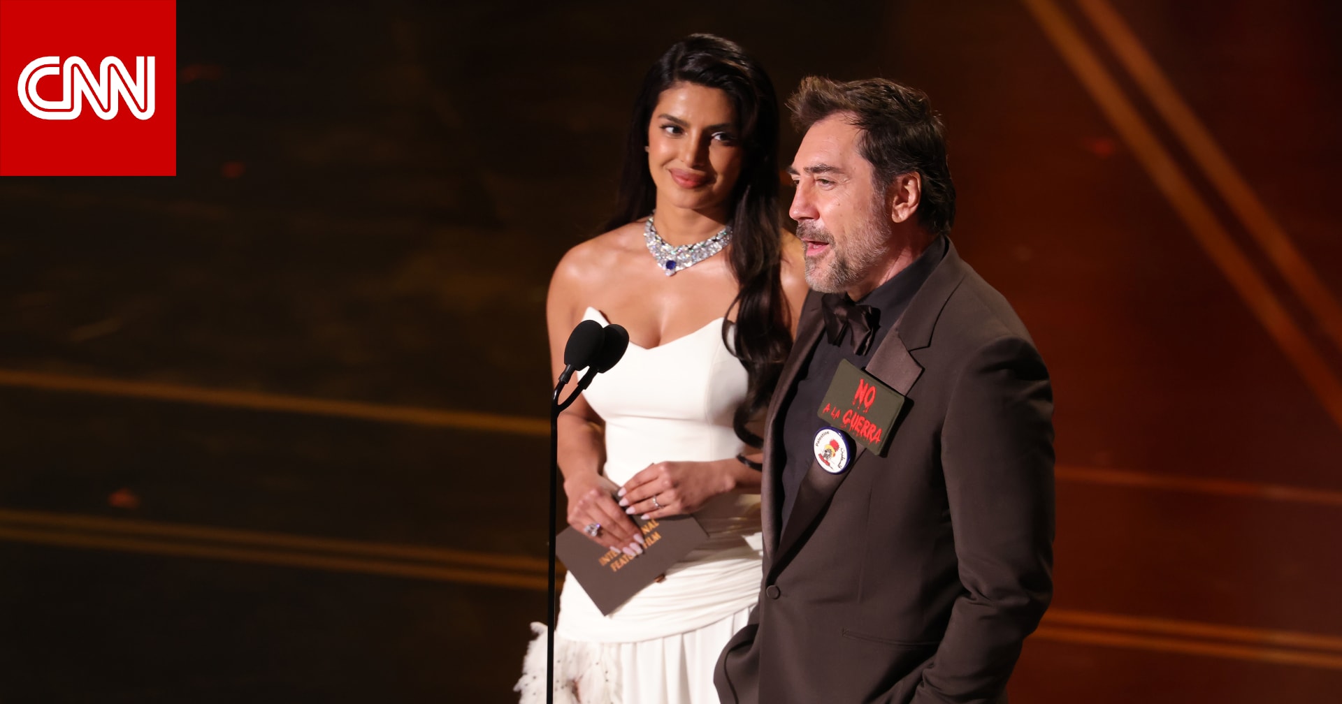 خافيير بارديم يهتف في حفل الأوسكار: "لا للحرب.. فلسطين حرة"