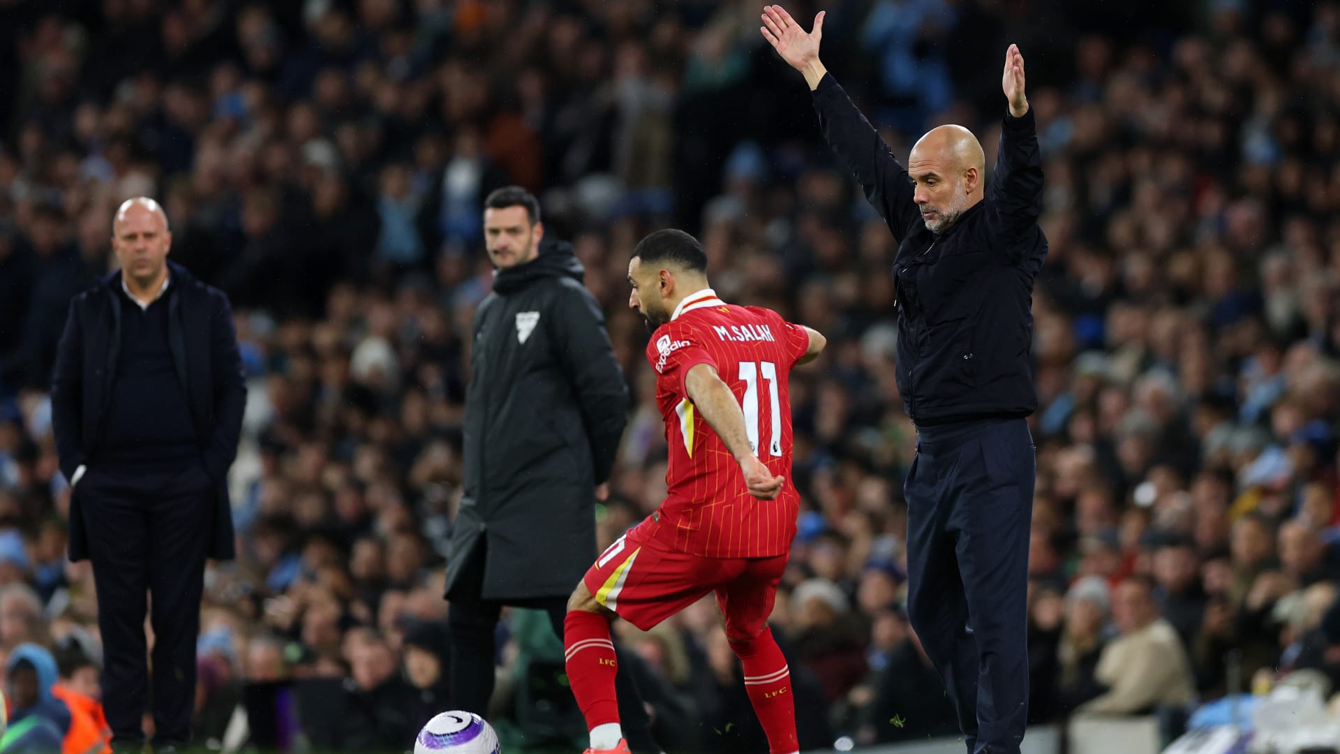 كان كابوسا لنا غوارديولا يوضح كيف تمكن فريقه من إيقاف محمد صلاح