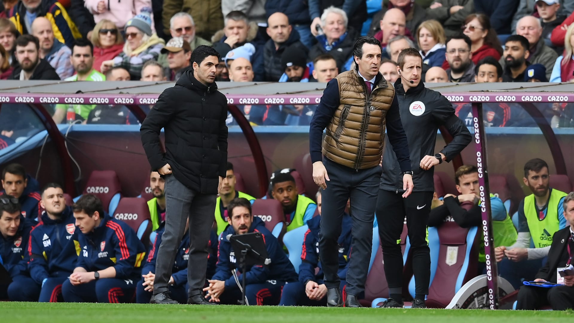 إيمري يكشف سبب عدم مصافحته لأرتيتا بعد مباراة أستون فيلا وأرسنال