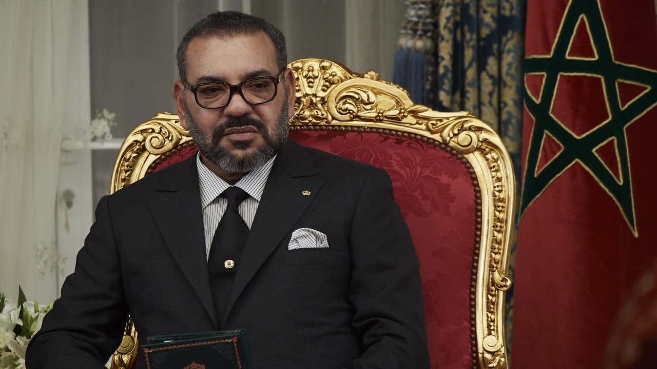 صورة أرشيفية للعاهل المغربي الملك محمد السادس 2019