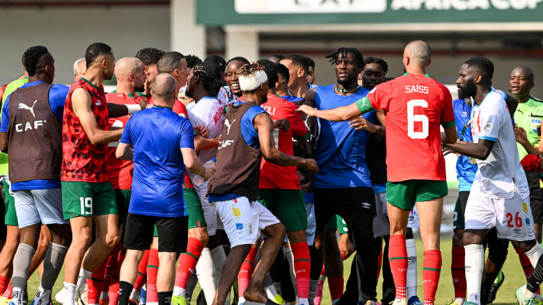 "كاف" يجري تحقيقاً حول مشاجرة تلت مباراة المغرب والكونغو الديمقراطية