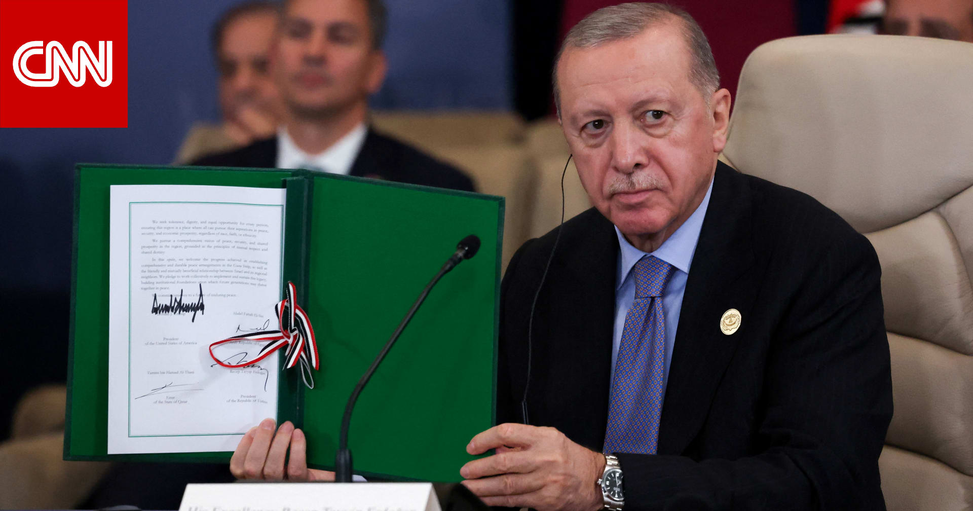 أول تصريحات لأردوغان بعد توقيع اتفاق غزة في شرم الشيخ.. ماذا قال؟