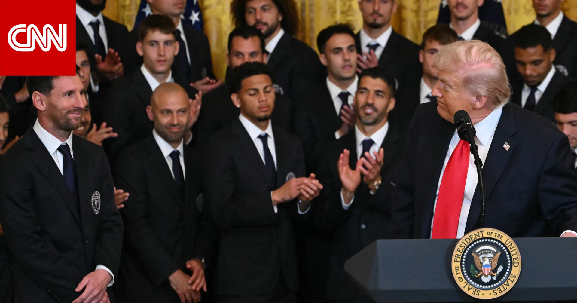 "تعادلتم مع أفضل نادٍ مصري".. ماذا قال ترامب لميسي وزملائه في إنتر ميامي عن الأهلي؟