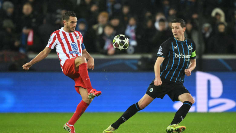 تشامبيونزليغ: كلوب بروج يرفض الهزيمة من أتلتيكو مدريد.. وإنتر ميلان يتعرض للخسارة