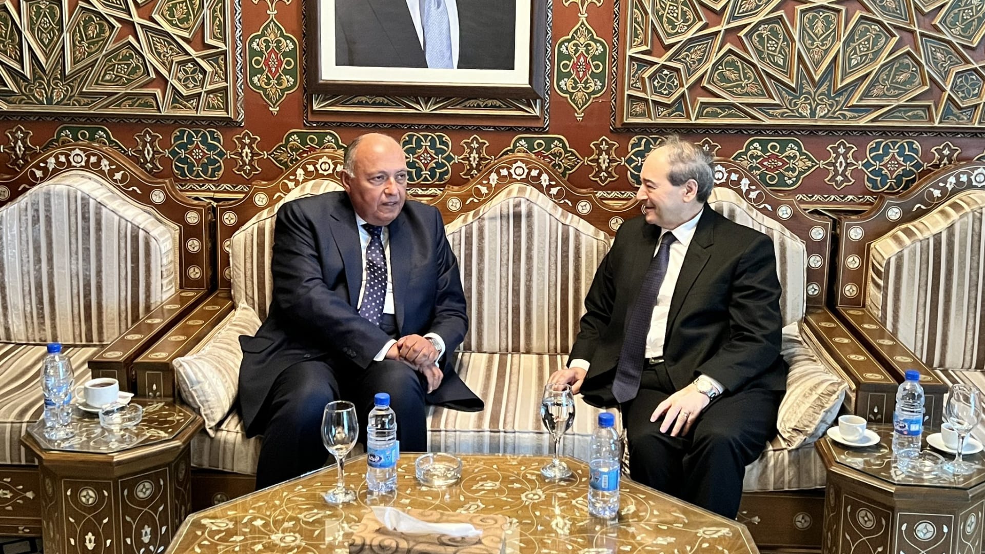 وصول وزير الخارجية المصري إلى سويا لأول مرة منذ سنوات وسيتوجه إلى تركيا