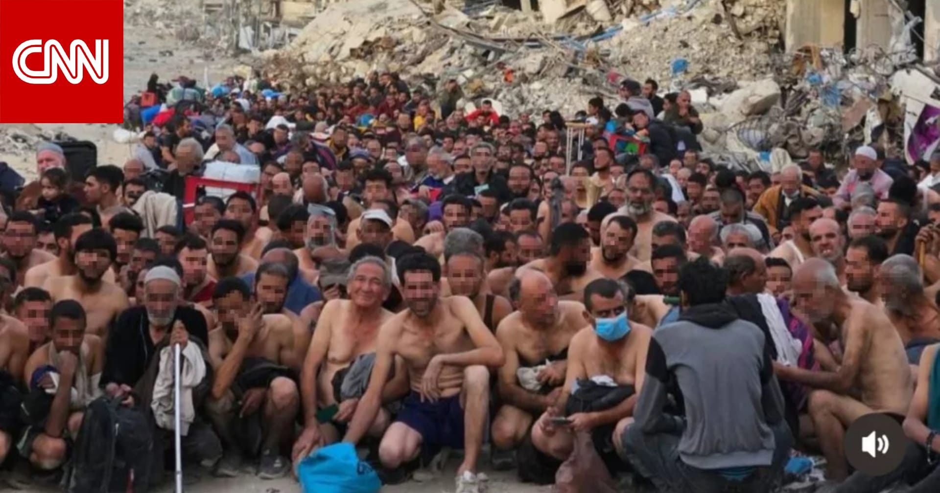 تداول صورة لفلسطينيين "أجبروا على خلع ملابسهم" في جباليا.. والجيش الإسرائيلي يصدر بيانا