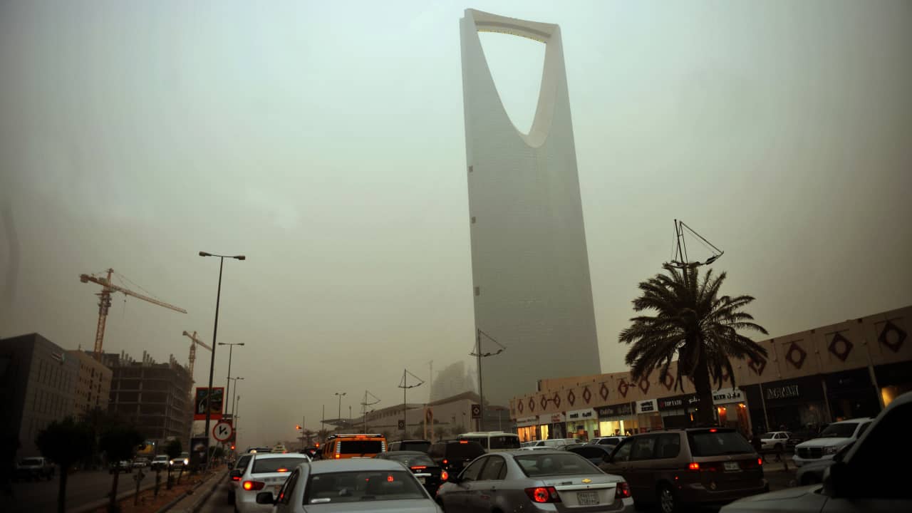 صورة ارشيفية تعبيرية من  شارع بالعاصمة السعودية، الرسياض 