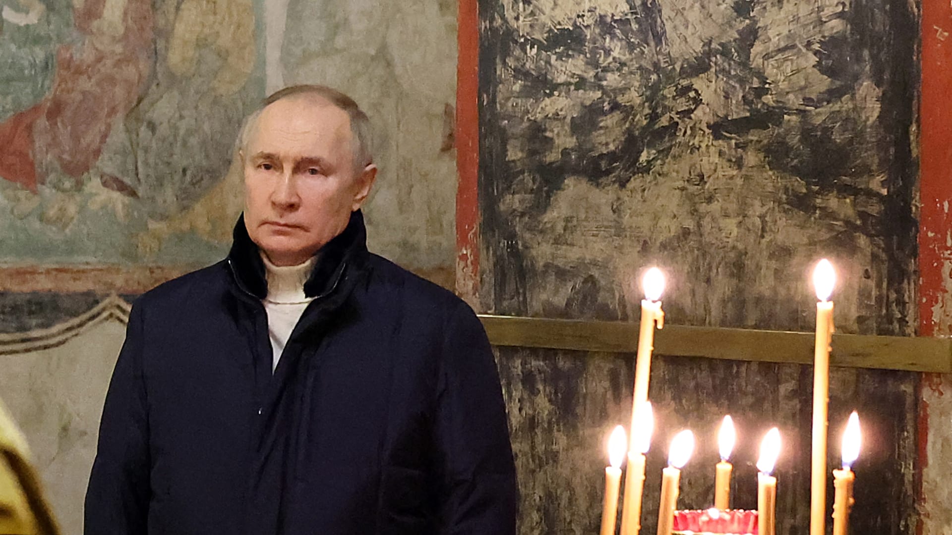 بوتين خلال قداس عيدالميلاد الأورثوذوكسي 2023