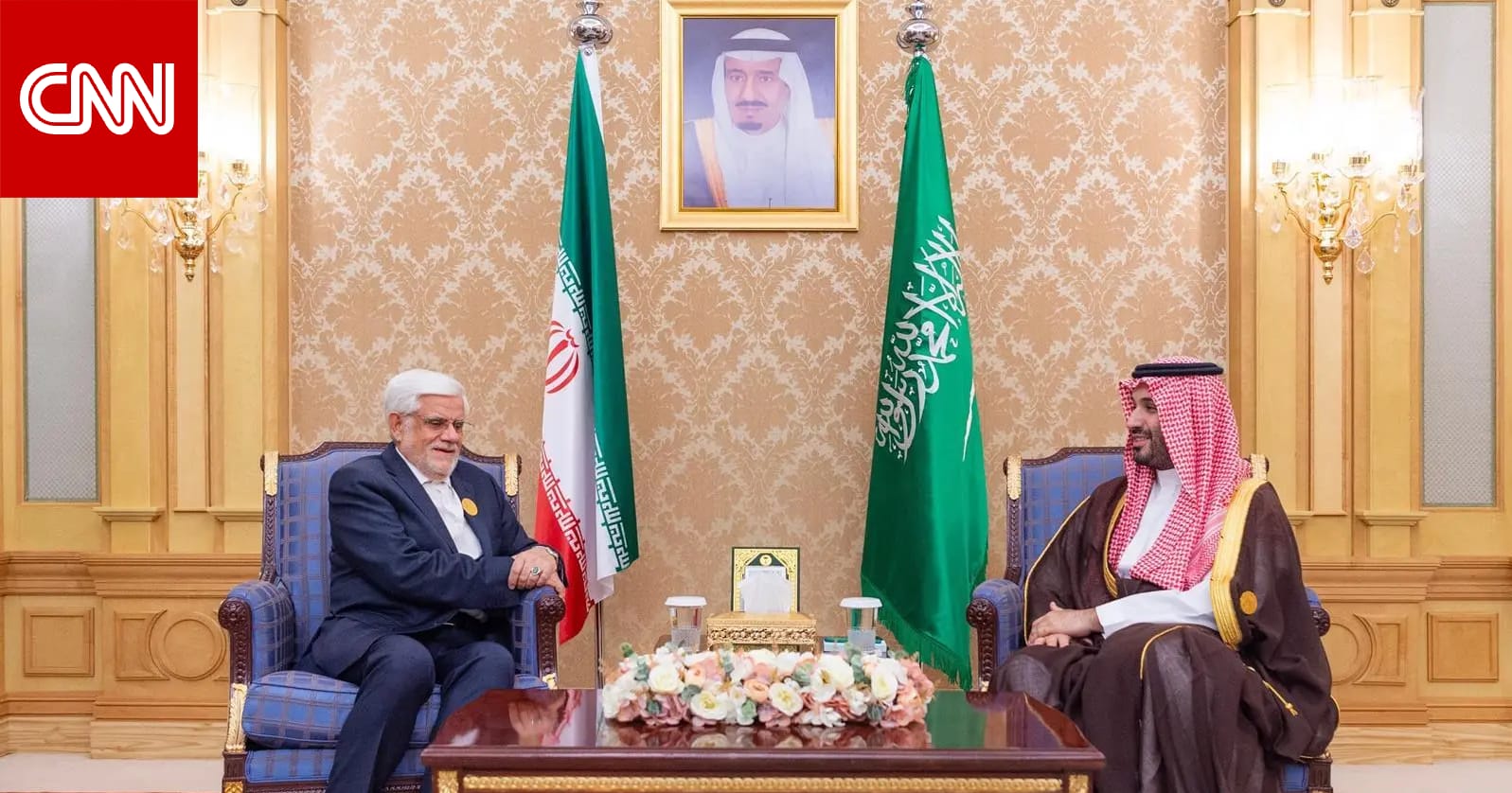 للمرة الأولى.. محمد بن سلمان يلتقي النائب الأول للرئيس الإيراني في الرياض