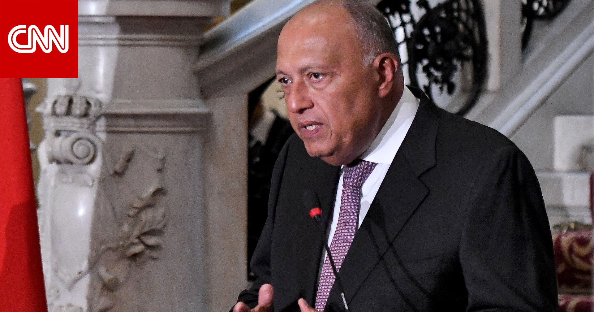 In response to its finance minister’s statements, Sameh Shukri accused Israel of “outright war crimes.”