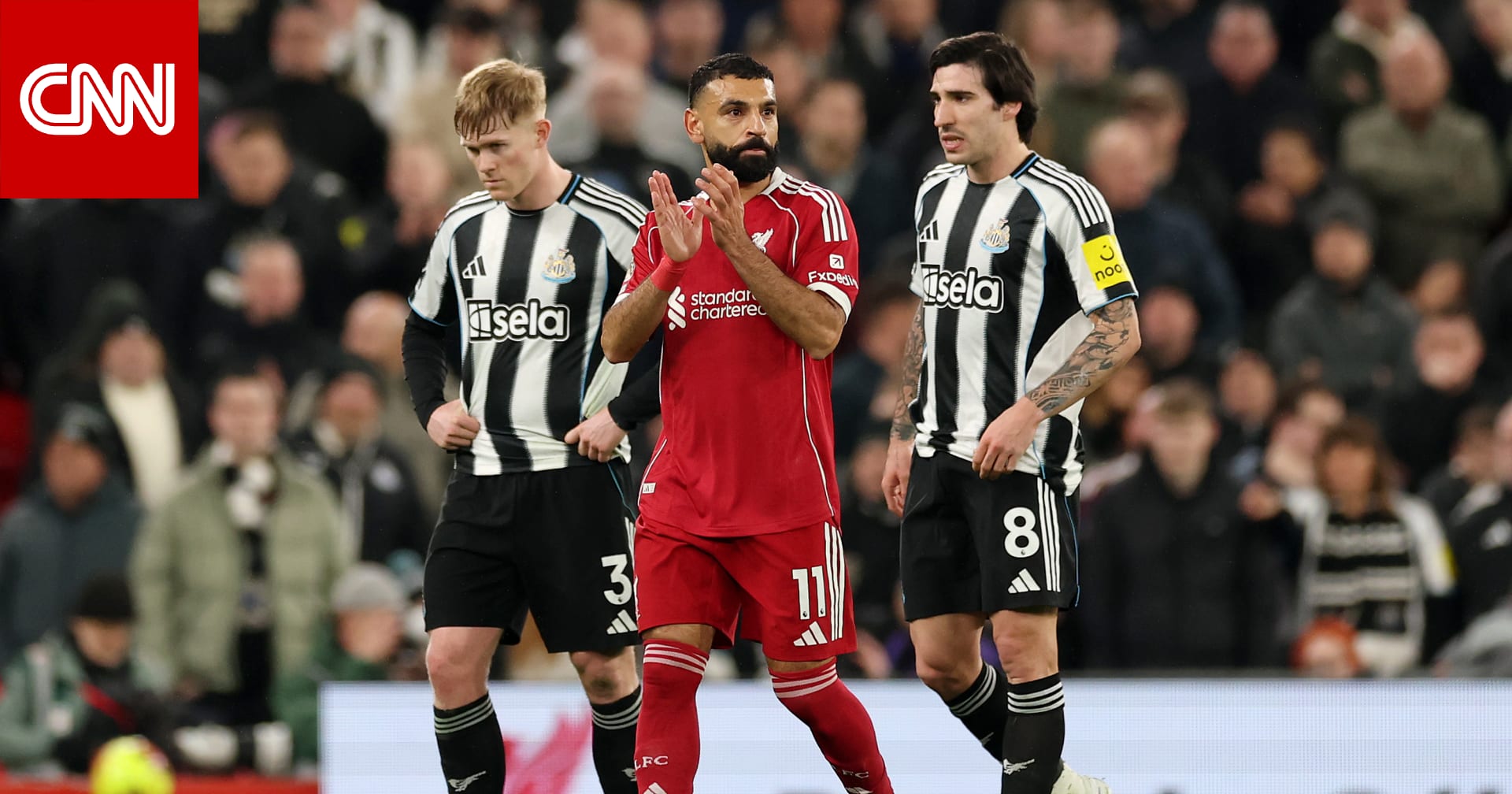 تصرف "لافت" من محمد صلاح مع مشجعي ليفربول بعد مباراة نيوكاسل