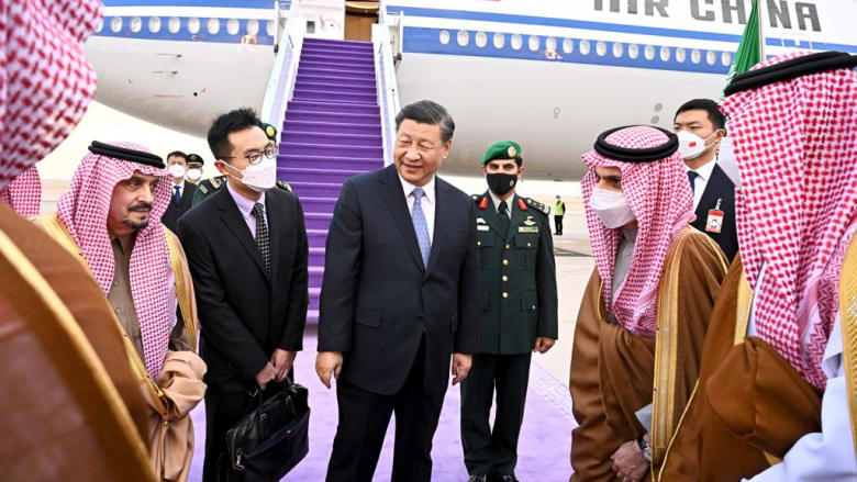 جانب من استقبال الرئيس الصيني في الرياض 