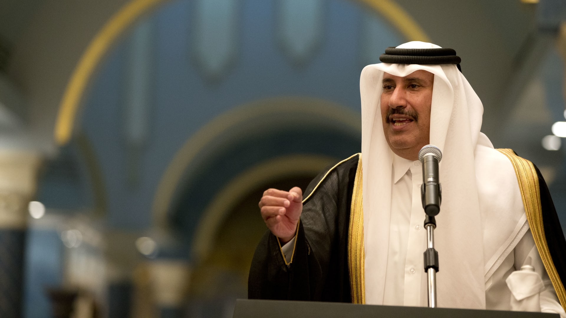 صورة أرشيفية للشيخ حمد بن جاسم