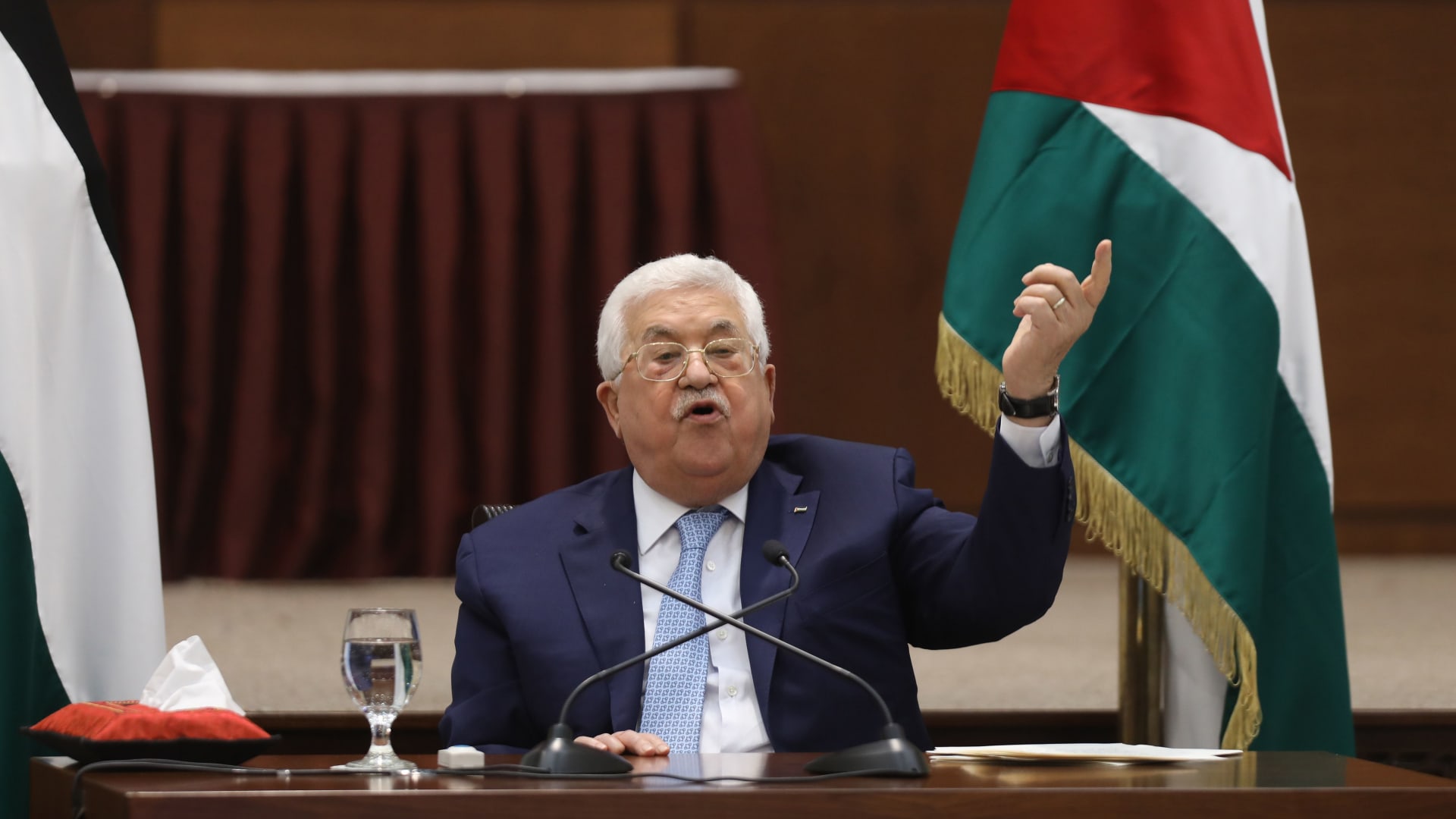 رئيس السلطة الفلسطينية محمود عباس