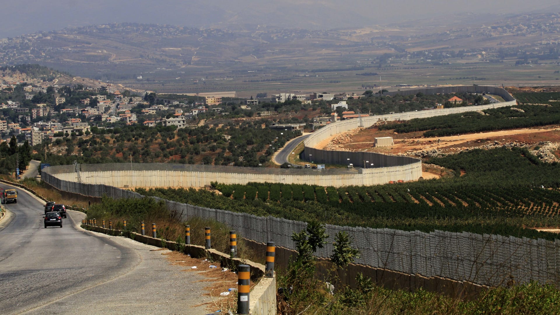 صورة أرشيفية للحدود بين لبنان وإسرائيل 