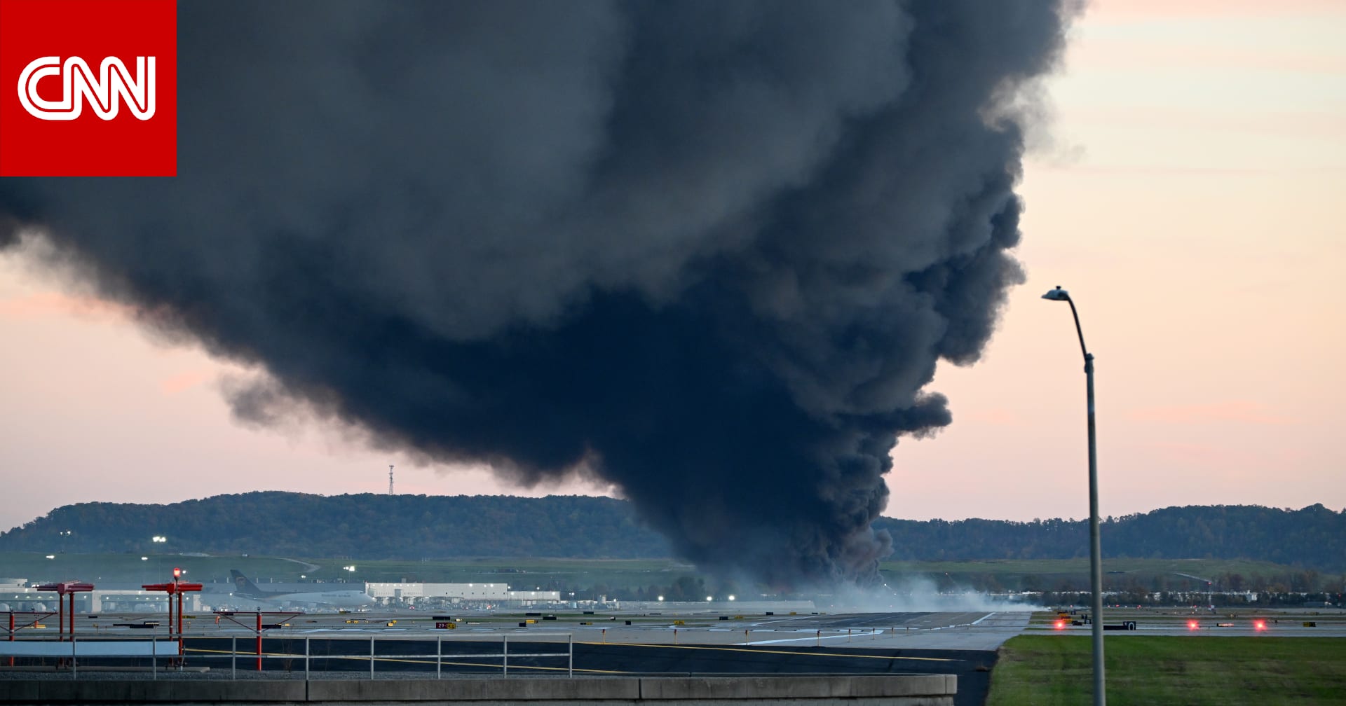 بصورة الأقمار الصناعية.. شاهد مدى تناثر حطام طائرة UPS