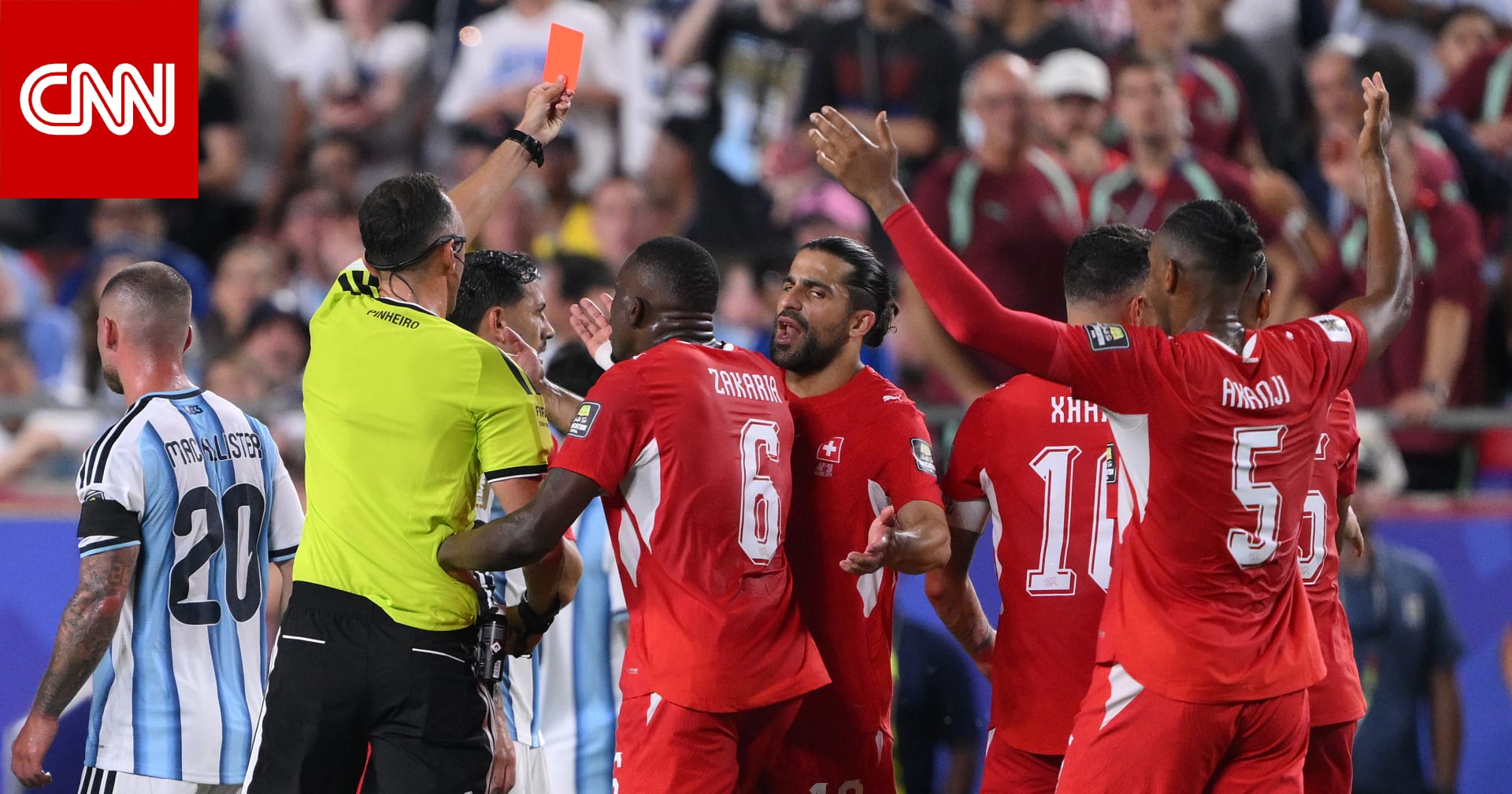 اتحاد كرة القدم الدولي يعترف بخطأ طرد إمبولو أمام الأرجنتين في مونديال 2026