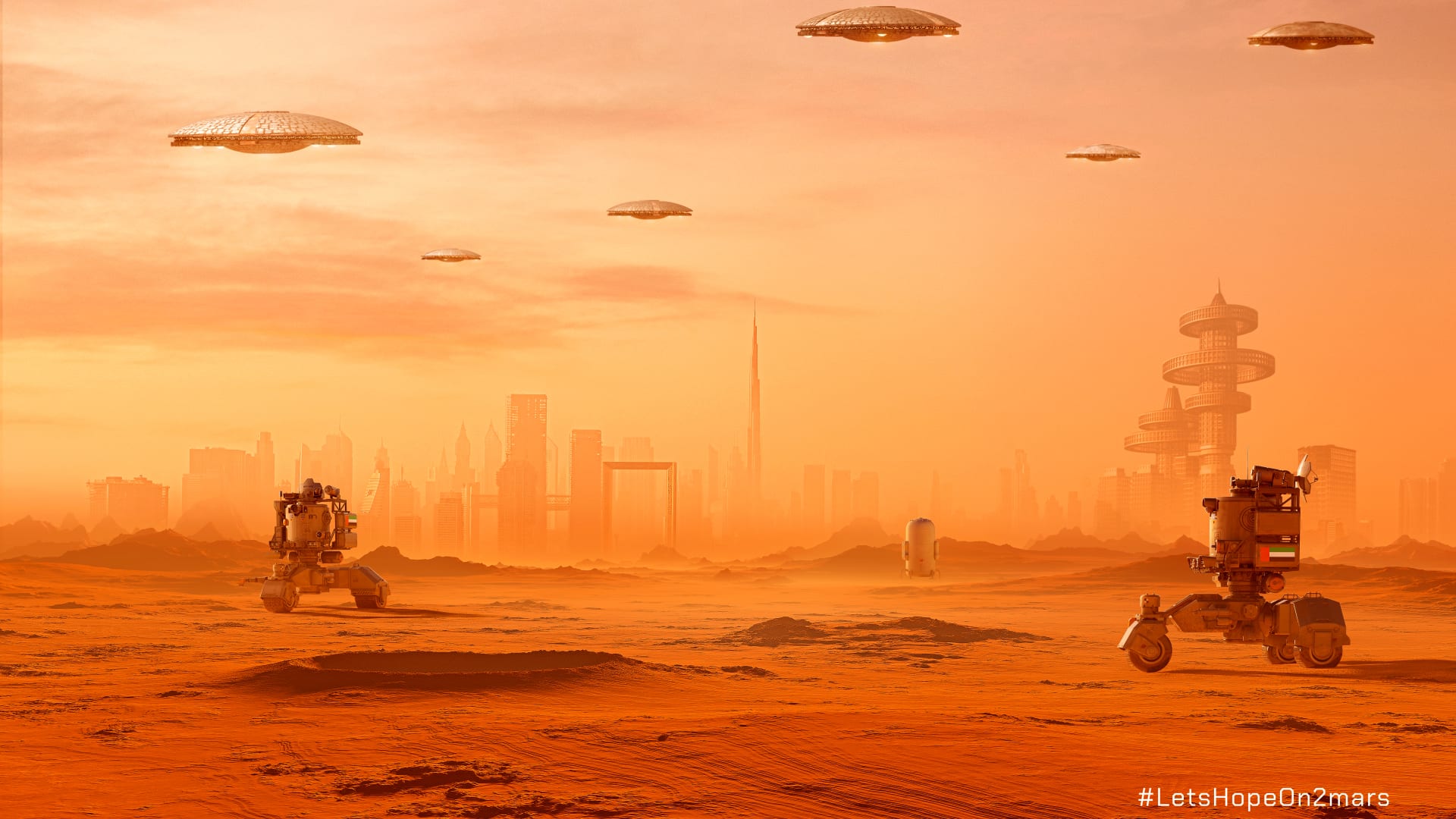 هندي يتخيل أول مستوطنة بشرية إماراتية على المريخ في عام 2117..كيف ستبدو؟