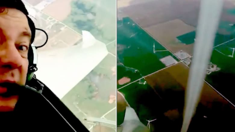 طيار يصور فيديو مذهل لإعصار حلّق بجانبه