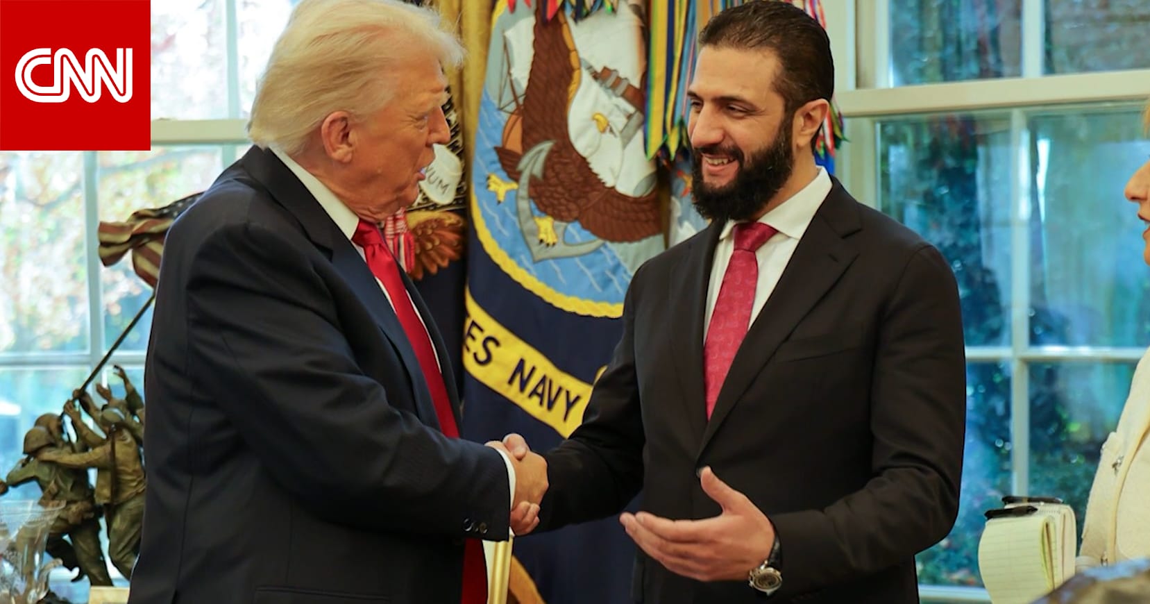 من جهادي سابق مطلوب إلى ضيف بالبيت الأبيض.. شاهد تحول أحمد الشرع التاريخي بمسيرته السياسية