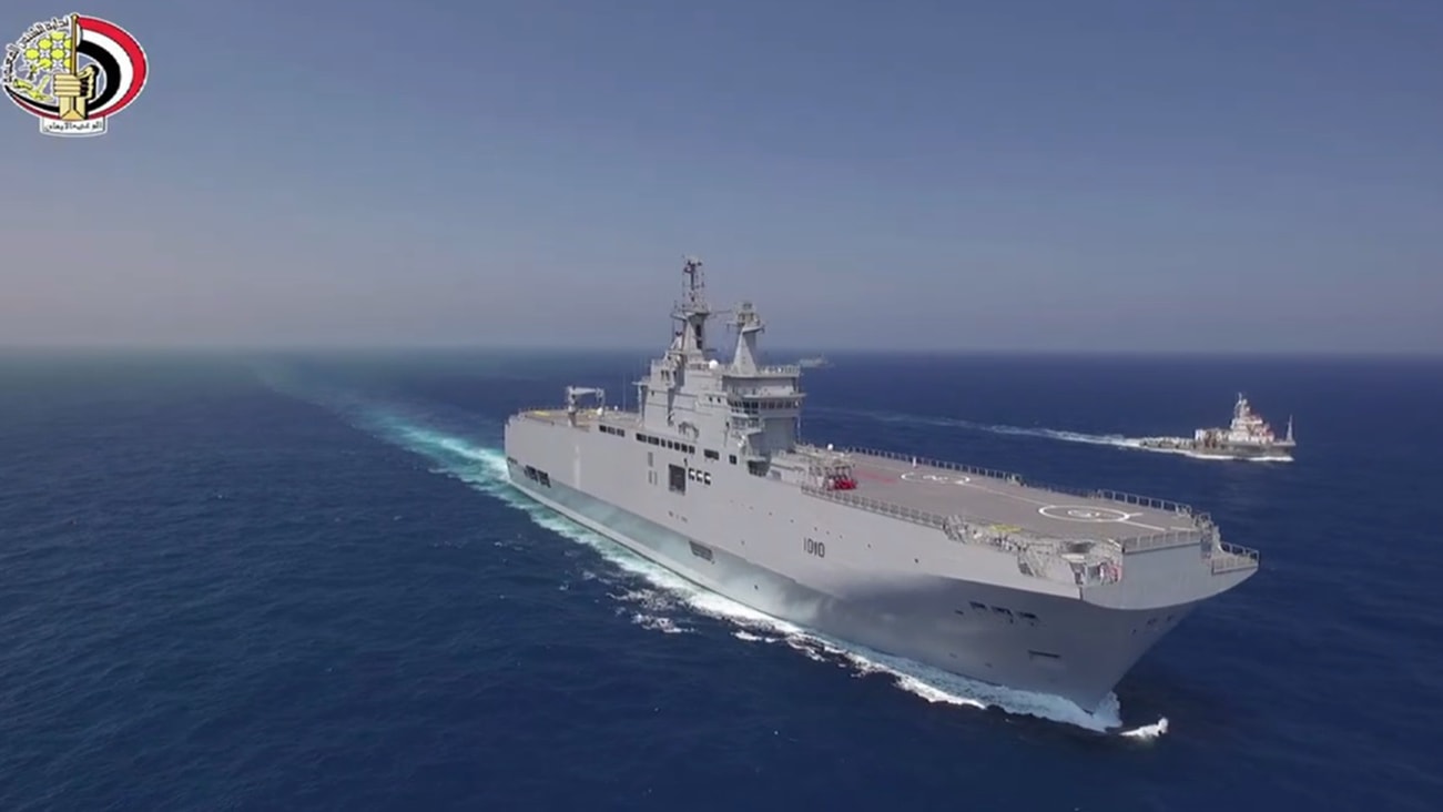 Egyptian Helicopter Carrier Sent to Gulf